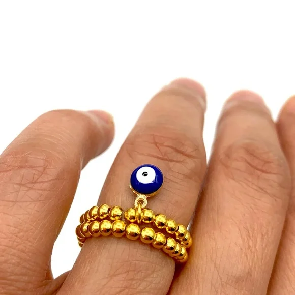 Evil Eye Stacking Rings - Picture 5 of 5